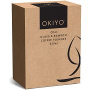 Okiyo Osu Glass & Bamboo Coffee Plunger – 350ml